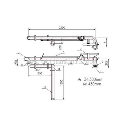 ذراع التحميل مع الصمام